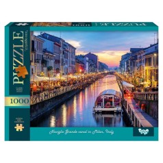Пазлі 1000 ел. с.13 №7 Naviglio Grande canal in Milan, Italy (10) Danko Toys