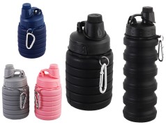 Пляшка складна для рідин 750 мл силіконова однотонна (FY-86)