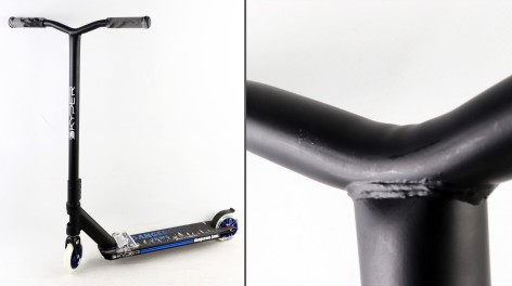 УЦЕНКА 30% Самокат трюковый Skyper, HIC-система, ПЕГИ, алюм. диск и дека, колёса PU 110мм, ширина руля – 52.5 см, в кор. /8/