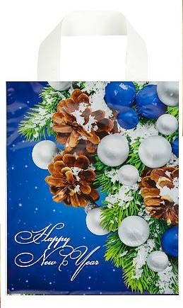 Пакет ламинированный новогодний 