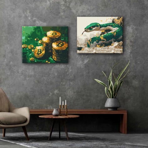 Набір картин за номерами Riviera Blanca "Скарбниця" 40x50 см 2 шт (ITR-091)