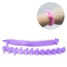 Антистрес браслет повзучі 20 см бузковий