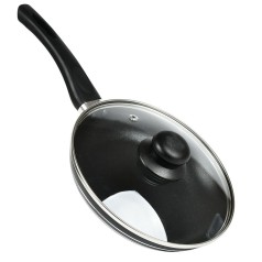 Сковорода антипригар d20см с крышкой стекло MH-0622 /12/