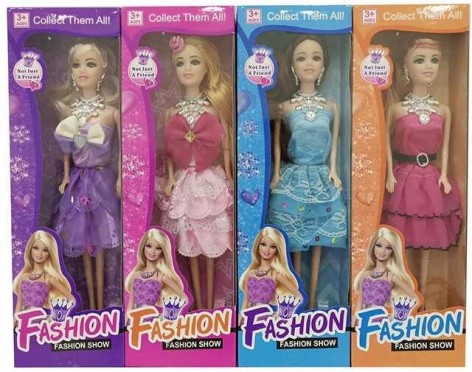 Лялька 4 види, в кор. 