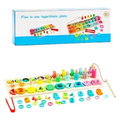 Дошка логічна (магнітна рибалка, математичний, геометричний сортер, сортер за кольором, пірамідки)