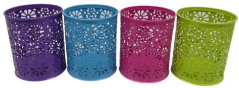 Підст.-склянка д/ручок метал.кругла 