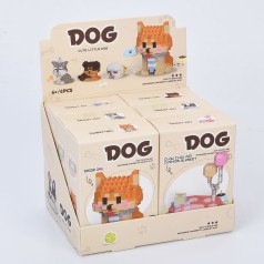 Конструктор собака, от 148дет, 6видов (1вид-килимок), в кор-це, /48/288/6шт в кор. 16,5-11,5-13см