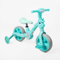 Велосипед-трансформер Best Trike колеса 10’’, музыка и подсветка, съемные педали, съемные вспомогательные боковые колеса, в кор. /1/