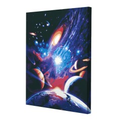Картина по номерам с подсветкой Легенда Вселенной (40x50) (ГР-016)