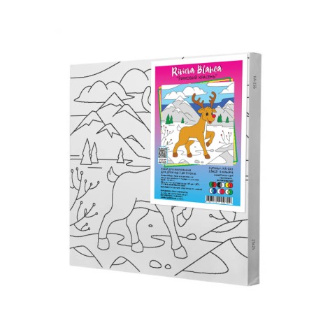 Набір для розпису по контурах Riviera Blanca "Зимовий красень" 25x25 см (КА-155)