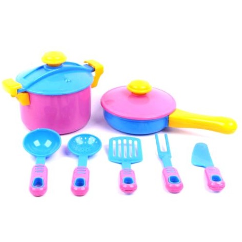 Кухня детская Ева набор игрушечной посуды 04-433 КВ