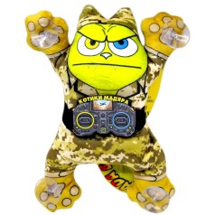 Игрушка мягконабивная &laquo;Кот ВОЕННЫЙ КАМО на липучках&raquo; 21 см