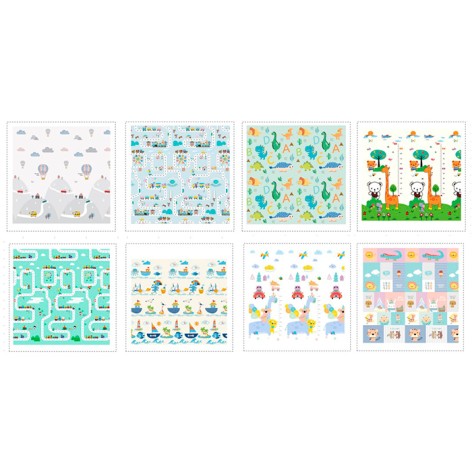 Килимок-мат 150-200см, 8мм, XPE, двосторонній, 4 види, у сумці, 88-48-9см 