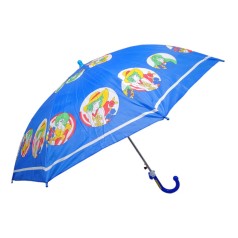 Зонтик-трость детская длина - 57 см, диаметр - 76 см синяя