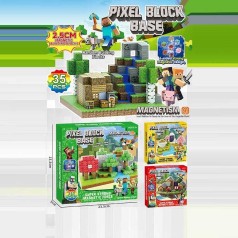 Магнітний конструктор МС 35дет. в кор.24*24*3см, МІКС ВИДІВ  /144/