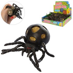 Іграшка антистрес, виноград, павук, 12см, гліттер, (4кол) /12/144/12шт в дисплеї, 25-20-5,5см