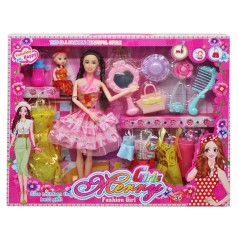 Набір ляльок 1268 D5 2 ляльки, додаткові сукні, аксесуари, у коробці