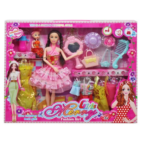 Набір ляльок 1268 D5 2 ляльки, додаткові сукні, аксесуари, у коробці