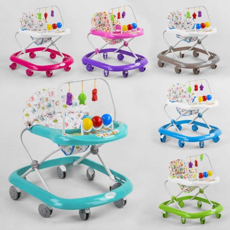 Ходунки детские Joy с металлическим каркасом и с музыкой 6 цветов