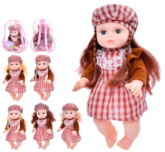 Кукла Оксаночка, 33см, музыка-звук (укр), песня, считает, игра в прятки,стих, 6 видов, на бат(табл), в рюкзаке, 21-28-14см 