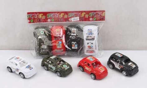 Набор машин 4 штуки в п/е 