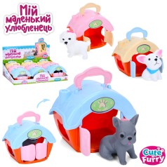 Животна собака, 6см, перенесення 11-9-7см, у п/е, (3виді) /18/162/9шт в кор. 34-9,5-20,5см