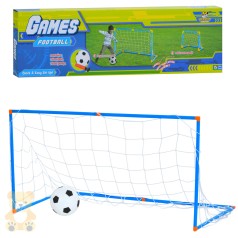 Футбольні ворота 101-52-в52см, сітка, м'яч, насос, в кор-ці, 58-16-3,5см 