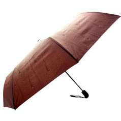 ПАРАСОЛЬКА НАПІВАВТОМАТ 31 см. (КОРИЧНЕВА)