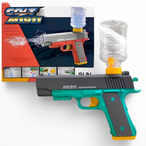Водний пістолет "Colt", акумуляторний (бірюзовий)