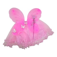Набір феї (крила, спідниця, обруч, паличка) рожевий