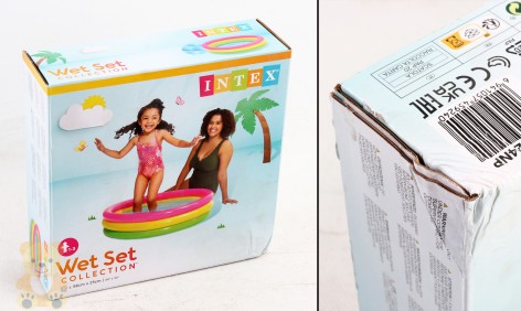 УЦЕНКА 10% Бассейн Веселка размером 86х25см, объем: 51л, вес: 0,55кг, от 1 до 3 лет 