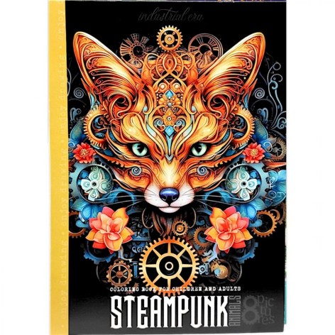 Раскраска "Животные в стиле Стимпанк"