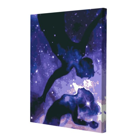 Картина по номерам со светодиодной подсветкой Riviera Blanca Сияние твоей души 40x50 см (ГР-017)