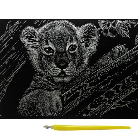 Гравюра "Gold Metallic: Левеня" (А4) Економ