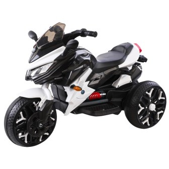Електромобіль T-7231 EVA WHITE мотоцикл, на акумуляторі 12V4.5AH, мотор 2x18W, з MP3, зі світловими та звуковими ефектами (115х59х73)
