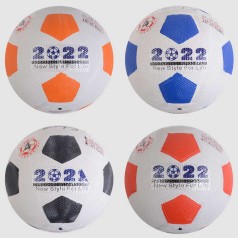 М'яч гумовий футбольний 4 види, вага 300-310 грам, матеріал PVC, розмір №4