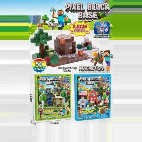 Магнитный конструктор МС 50шт. в кор.33*27*4см, МИКС ВИДОВ /60/