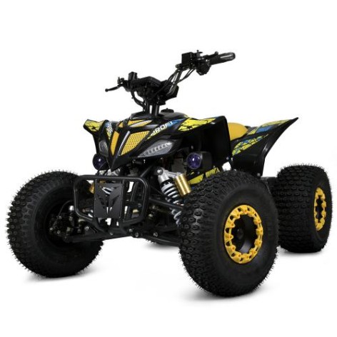 Квадроцикл E-FOX-1450-6 (1шт) мотор 1450W безщітков., 60V20AH, до 45 км/год, до 150кг, SD, BLUETOOTH, USB, світло, жовтий