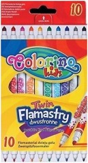 Фломастери 2-сторонні 10 кольорів Colorino