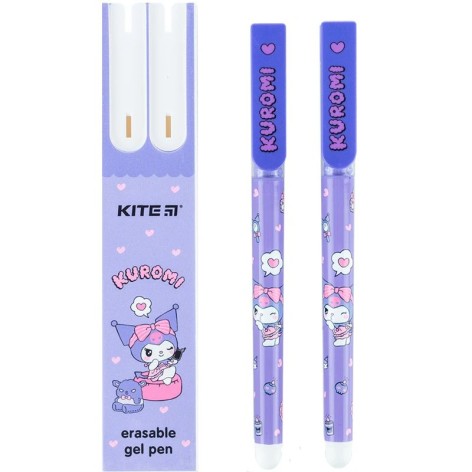 Ручка гелева "пиши-прай", 2шт у пеналі, HK-1, синя