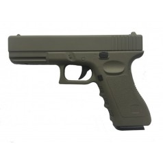 Пистолет игровой металлический Vigor GLOCK G17 V20-Brown