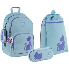 Набор рюкзак + пенал + сумка для обуви Kite 585 Catsline