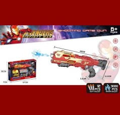 Набір героя з автоматом “Супергерой”, автомат з механічним принципом, стріляє орбізами та м'якими патронами, маска, 3 мішені, в кор. 