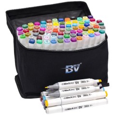 Набір скетч-маркерів 80 кольорів BV820-80 у сумці