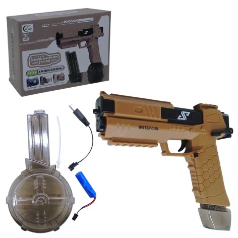 Водний пістолет, автоматичний принцип, 2 резервуари, акумулятор (пісочний)