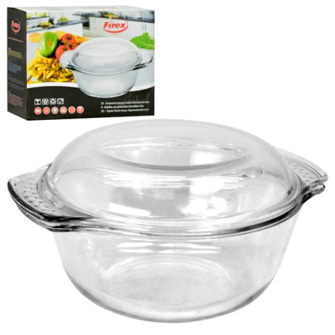 Термостекло кастрюля з кришкою 2.0л 25.3*20.4*13см 236827 