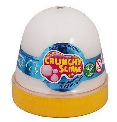 Лізун-антистрес TM Mr.Boo Crunchy slime BubbleGum 120г.