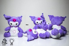 М'яка іграшка нічник дихаюча KUROMI фіолетова 30см //