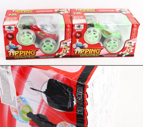 УЦЕНКА 20% Р/К машинка , трюкова, світло, звук, бат., 4кольори, в кор-ці, 29-17-17см /16/