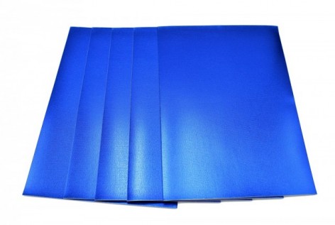 Кольорова ЕВА піна з металізована (Фоаміран) А4, МТ-EVA-006, 21х29, 7 см, 1,8 мм 5 листів, синій